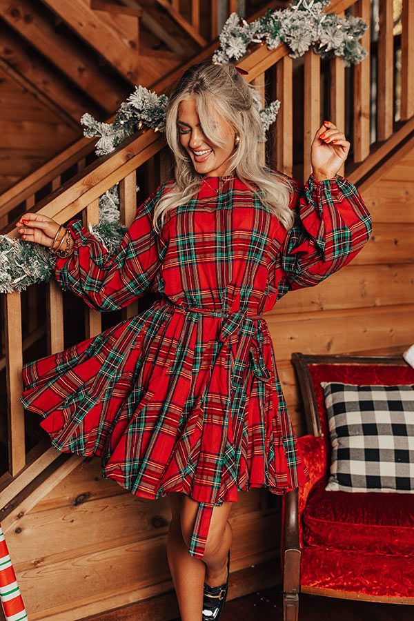Keep It A Secret Plaid Mini Dress Keep It A Secret Plaid Mini Dress