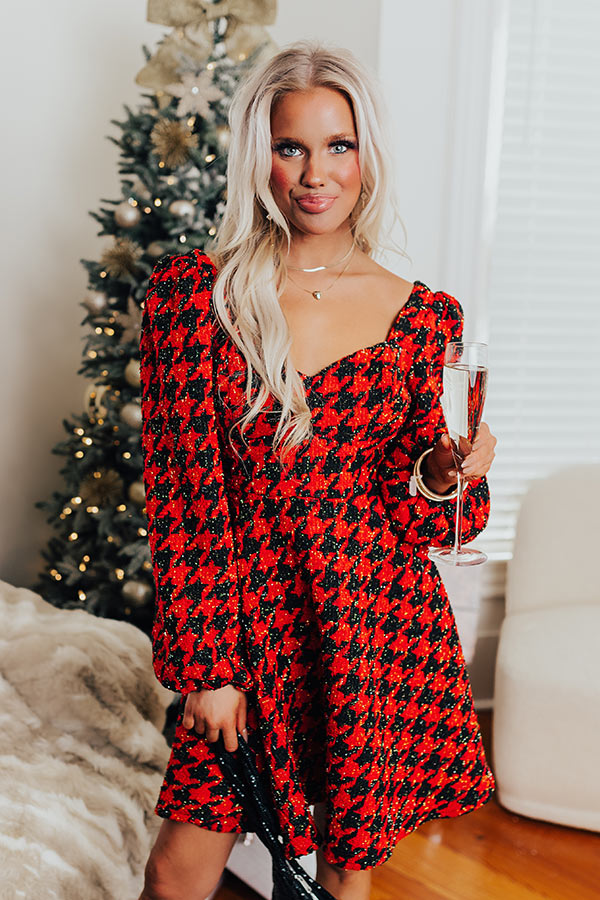 Twirl The Day Away Tweed Mini Dress Twirl The Day Away Tweed Mini Dress