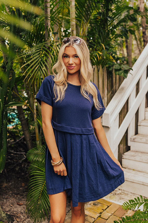 Simple Moment Mini Dress in Navy M / Navy Simple Moment Mini Dress in Navy M / Navy