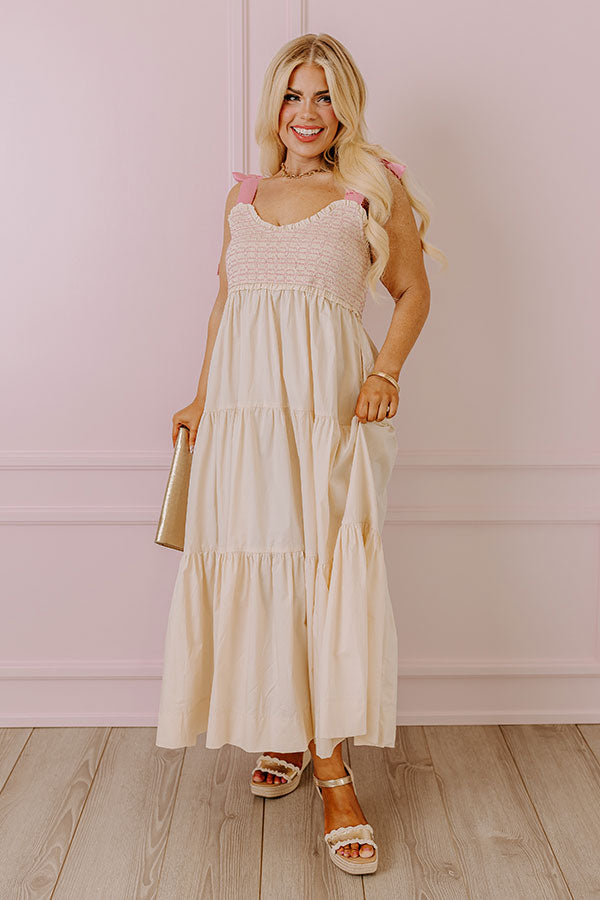 classic smocked maxi dress Cute Light Blue Smocked Maxi Dress | Trendy Women's Dresses