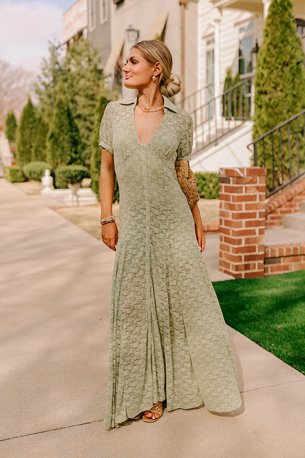 Lovely Details Lace Maxi Dress Lovely Details Lace Maxi Dress