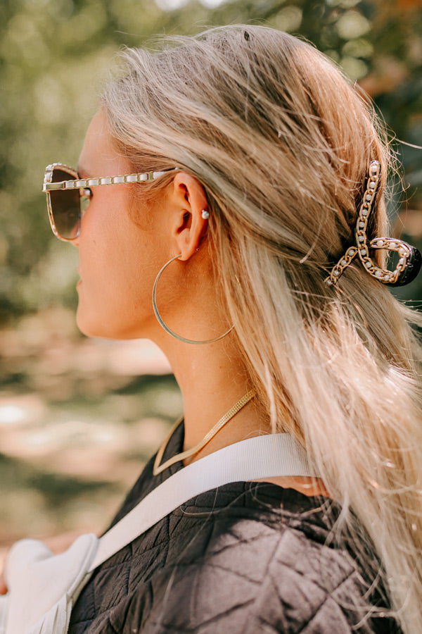 Drama Queen Hoop Earrings in Gold