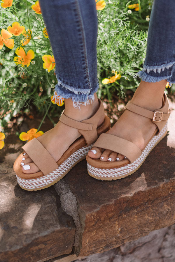 The Evalina Espadrille In Iced Latte Image - 3