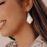 Kendra Scott Alex Gold Drop Earrings in Ivory Pearl Image - 1