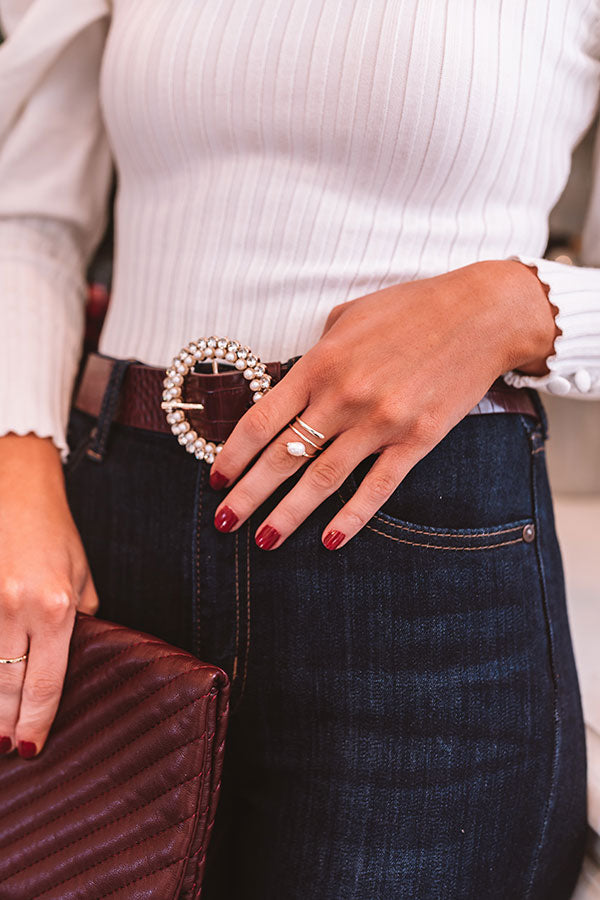 Kendra Scott Jayla Cocktail Ring in Pearl Image - 3