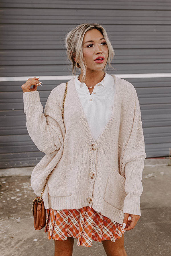 Journey Home Knit Cardigan in Cream