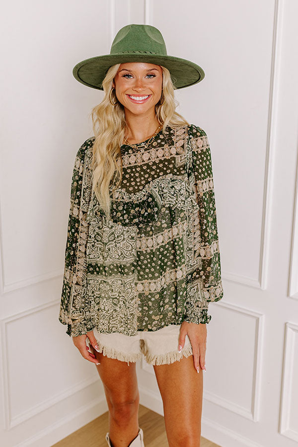 Changemaker Shift Top In Olive