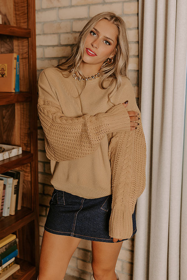 Wrapped Around Your Finger Sweater in Khaki