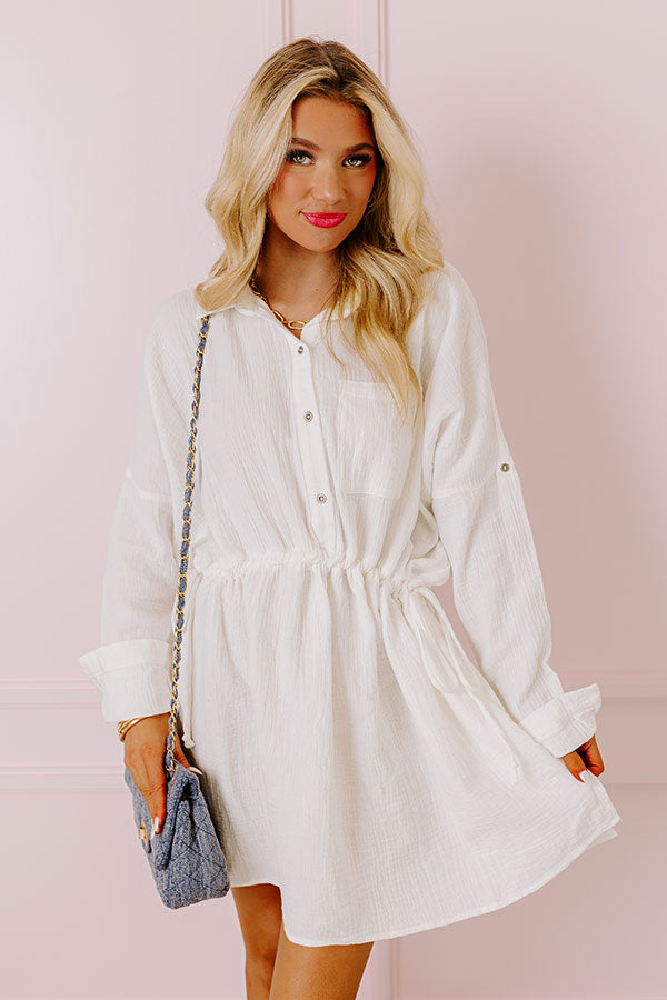 Effortless Vibes Dress In White