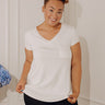 Casual Convo Shift Tee in Ivory Curves Image - 1