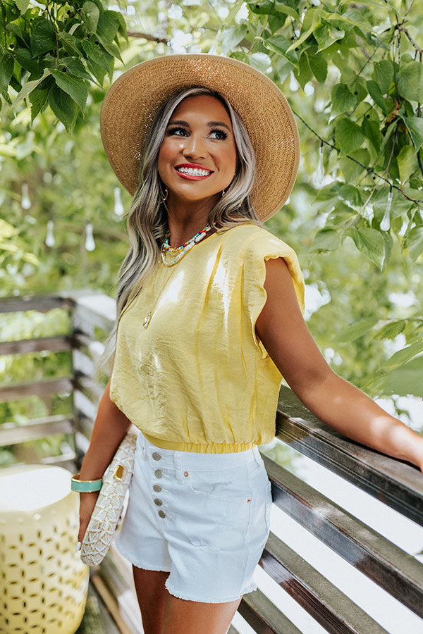 Well Curated Top In Yellow Image - 5