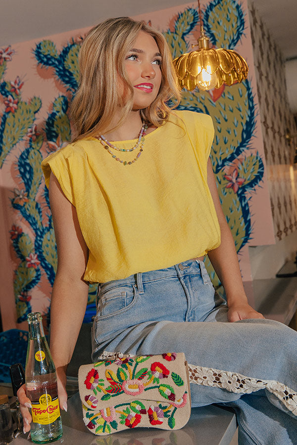 Well Curated Top In Yellow Image - 1