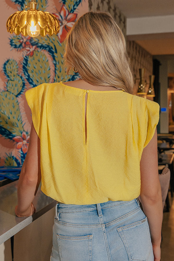 Well Curated Top In Yellow Image - 4