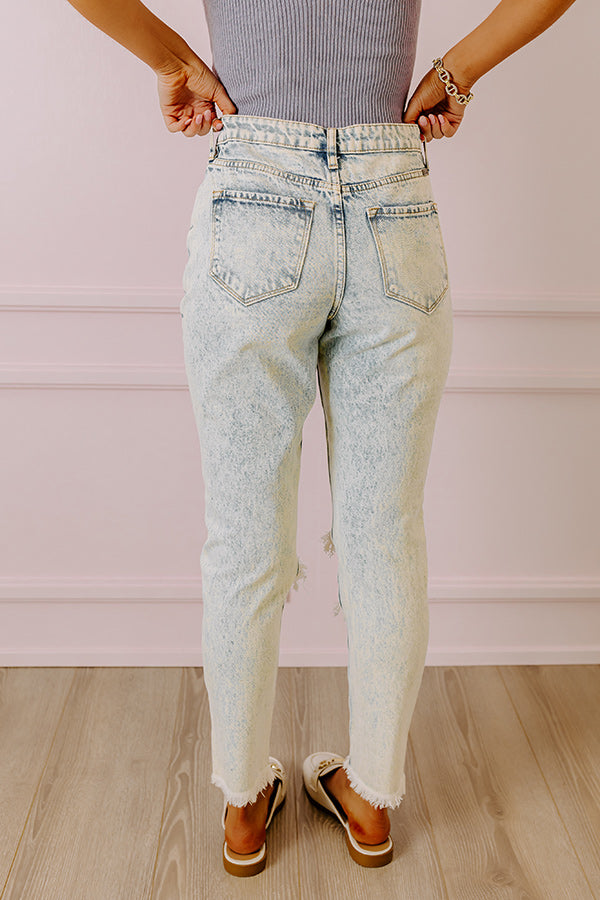 KanCan The Declan High Waist Mom Jean In Light Acid Wash