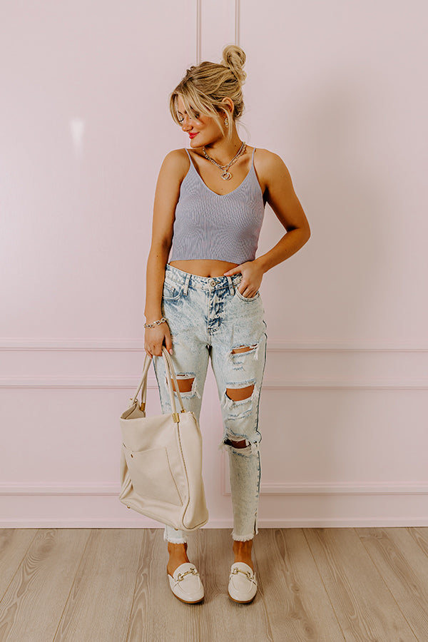 KanCan The Declan High Waist Mom Jean In Light Acid Wash