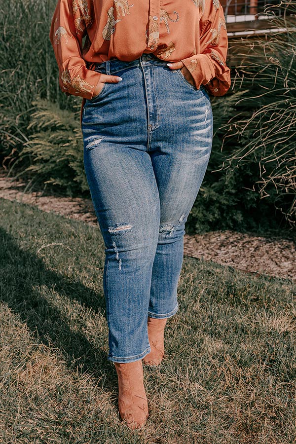 Risen The Hartlen High Waist Distressed Jean Curves