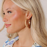 Take A Walk Hoop Earrings In Champagne Image - 1