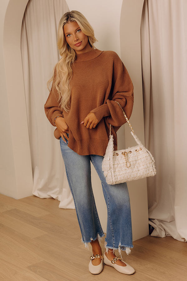 Full Of Warmth Tunic Sweater In Camel Image - 2