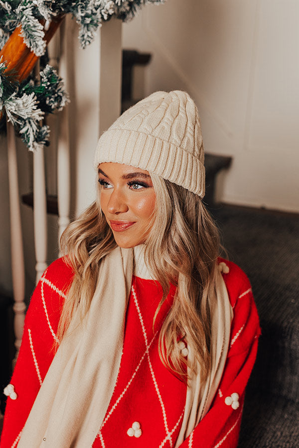 Cozy Debut Beanie In Cream