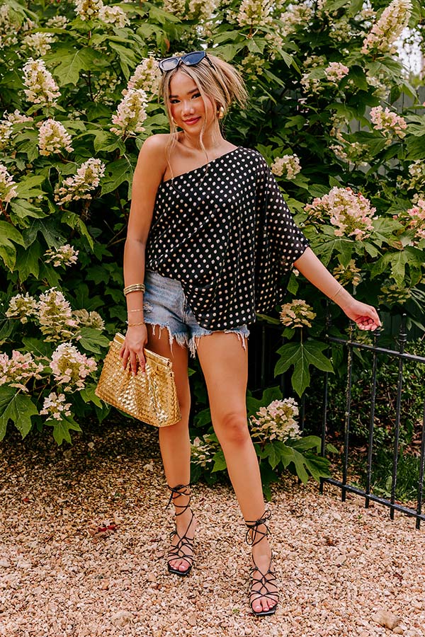 Ready To Wine Down Polka Dot Top