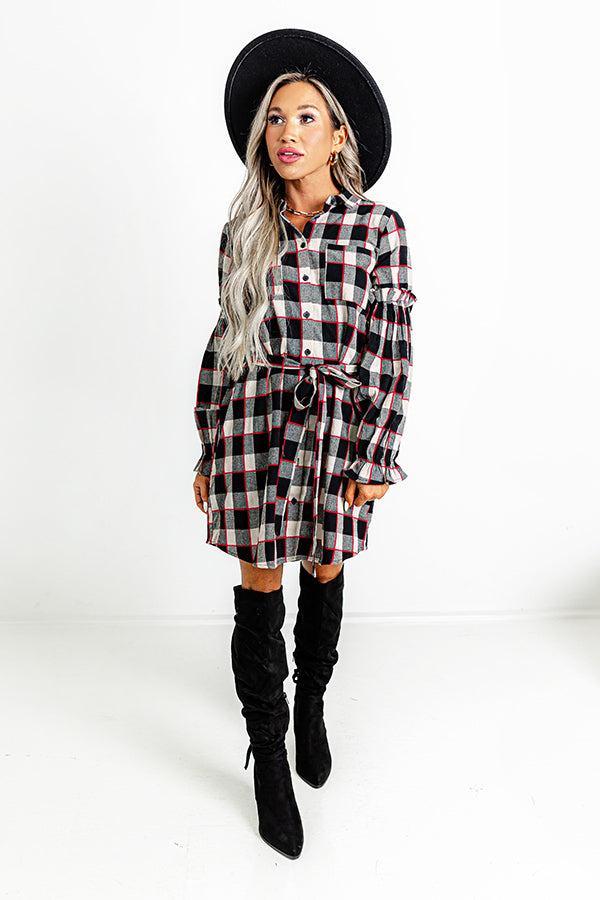 Cocoa Classic Checkered Dress