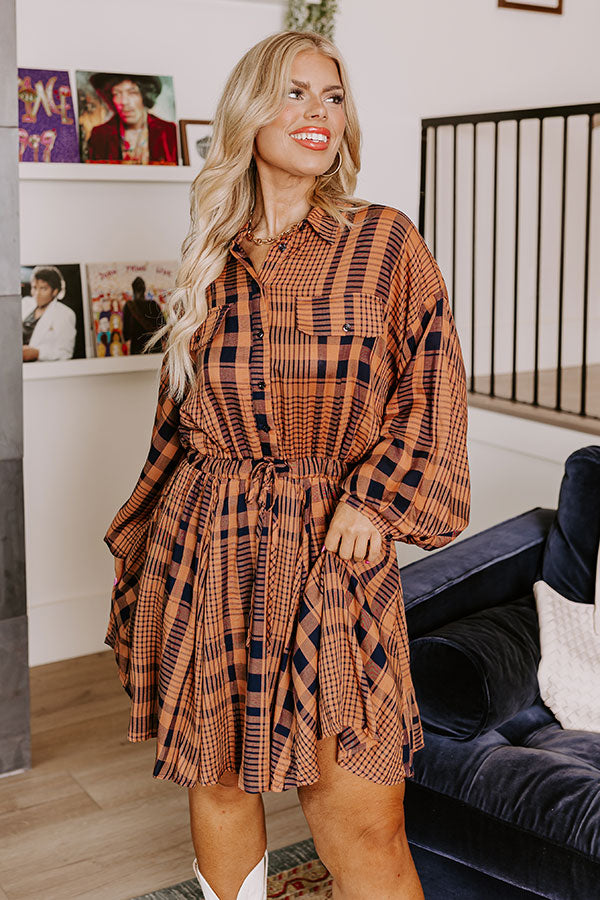 Seasonal Shift Plaid Dress Curves