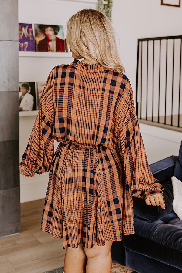 Seasonal Shift Plaid Dress Curves