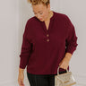 Balcony Nights Shift Top In Windsor Wine Curves Image - 1