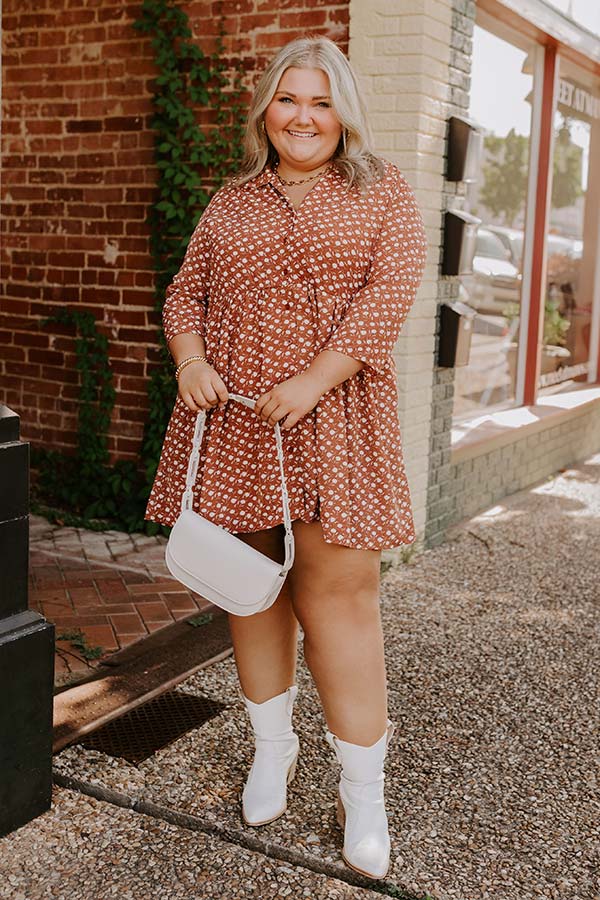 Cherry Mood Tunic Dress In Camel Curves Image - 1