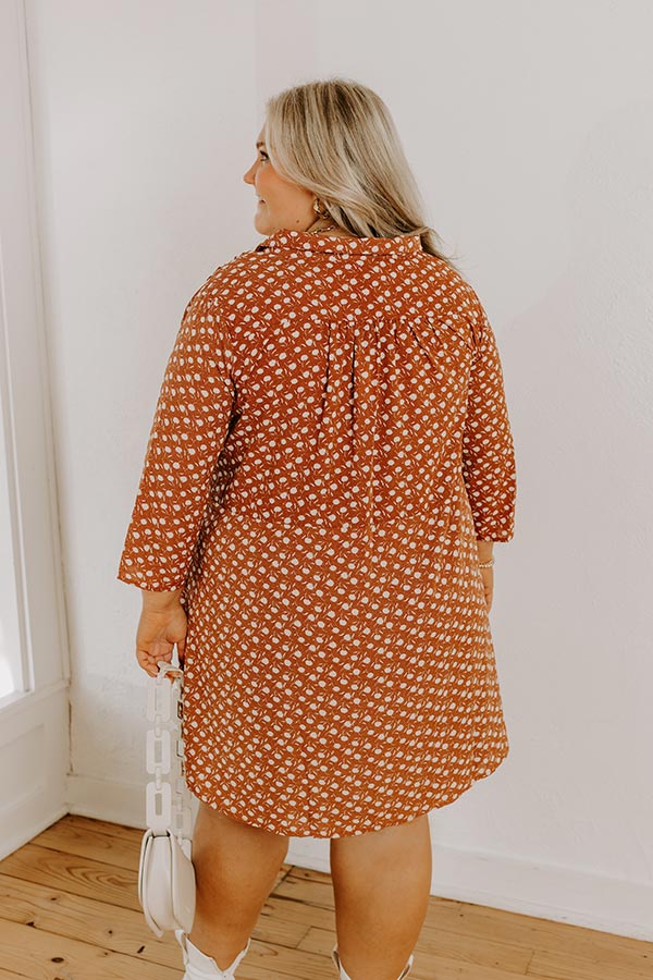 Cherry Mood Tunic Dress In Camel Curves Image - 4