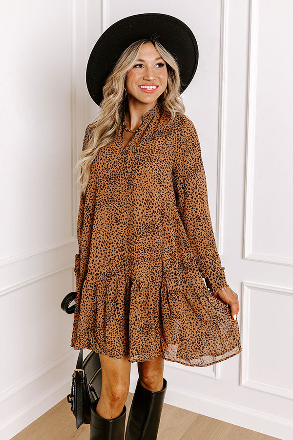 Nights In LA Leopard Tunic Dress