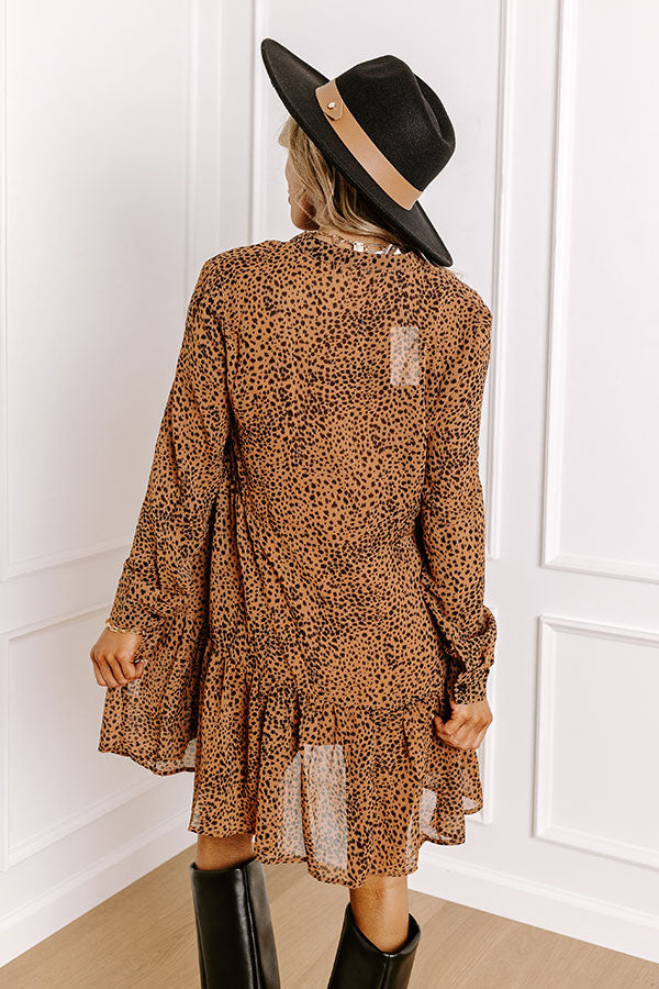 Nights In LA Leopard Tunic Dress