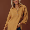 Cozy Reputation Shift Top in Khaki Image - 1