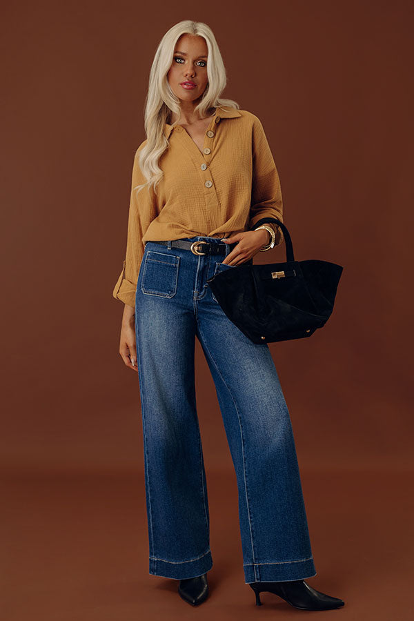 Cozy Reputation Shift Top in Khaki Image - 2