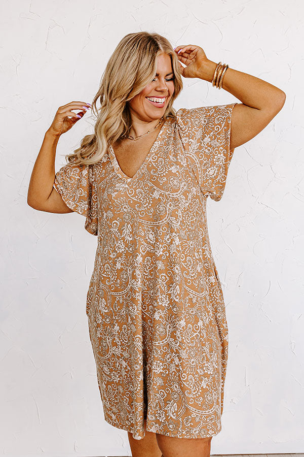 Enchanting Smile Paisley Dress Curves