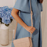 Chance At Love Faux Leather Crossbody In Natural Image - 1