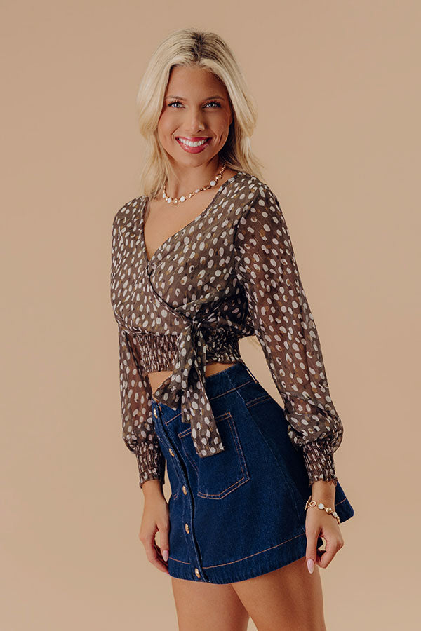 Martinis For Two Chiffon Top Image - 2