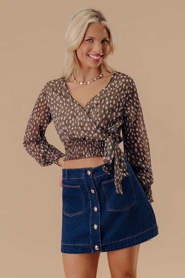 Martinis For Two Chiffon Top Image - 1