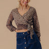 Martinis For Two Chiffon Top Image - 1