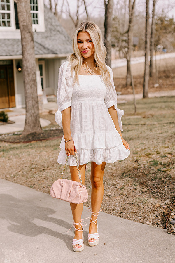 Awaiting Romance Smocked Dress