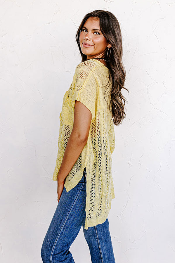 Refreshing Breeze Knit Top