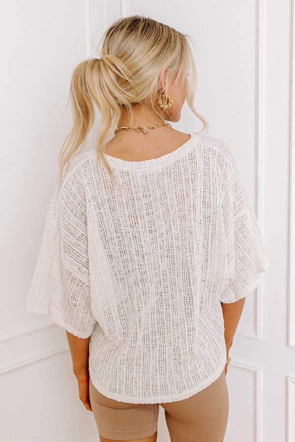 Vitamin Sea For Me Knit Top In Ivory