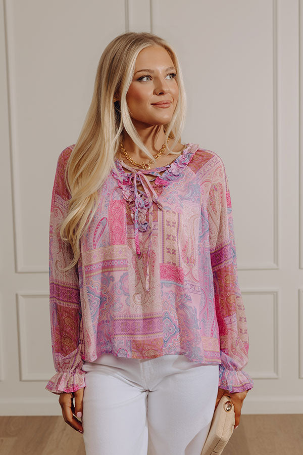 Simply Unforgettable Paisley Shift Top