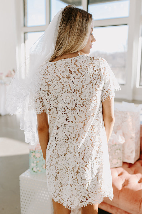 Dearest Memory Lace Dress in White