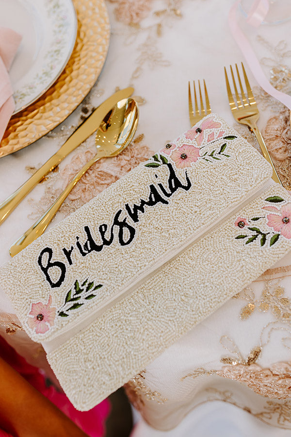Bridesmaid Beaded Clutch
