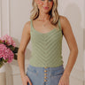 Bondi Beach Boardwalk Knit Tank In Pear Image - 1