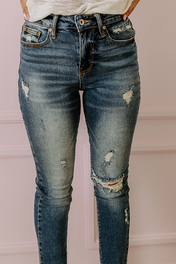 The Lovett High Waist Distressed Ankle Skinny