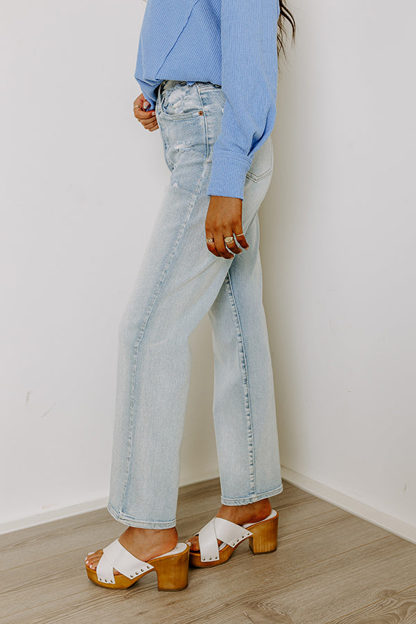 The Caylynn High Waist Distressed Jean