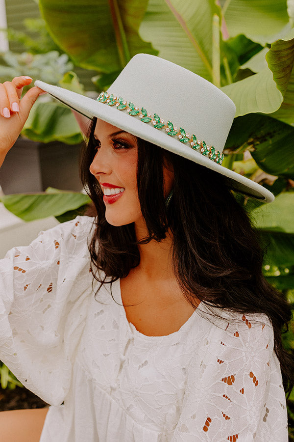 Recent Romance Felt Hat In Mint
