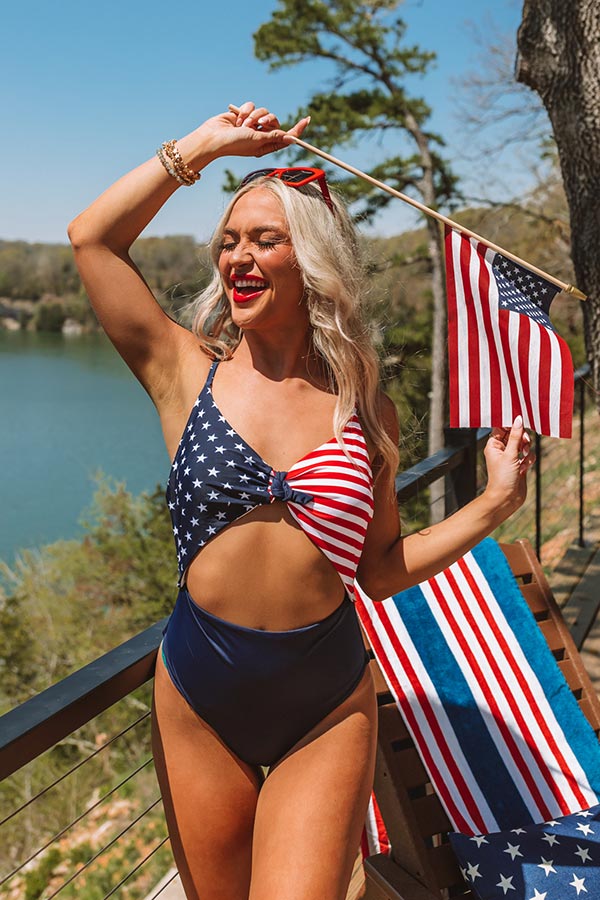 Stars, Stripes, And Everything Nice One Piece Swimsuit